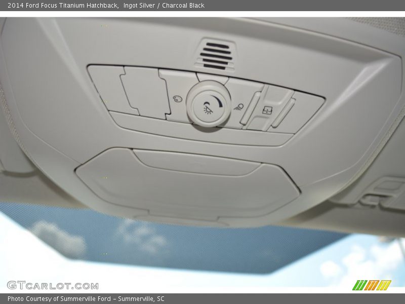 Ingot Silver / Charcoal Black 2014 Ford Focus Titanium Hatchback