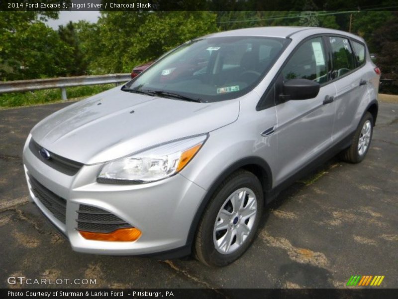 Ingot Silver / Charcoal Black 2014 Ford Escape S
