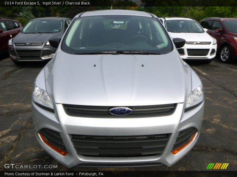 Ingot Silver / Charcoal Black 2014 Ford Escape S