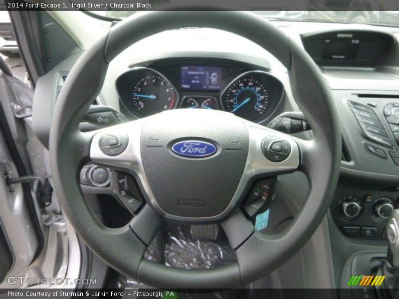 Ingot Silver / Charcoal Black 2014 Ford Escape S