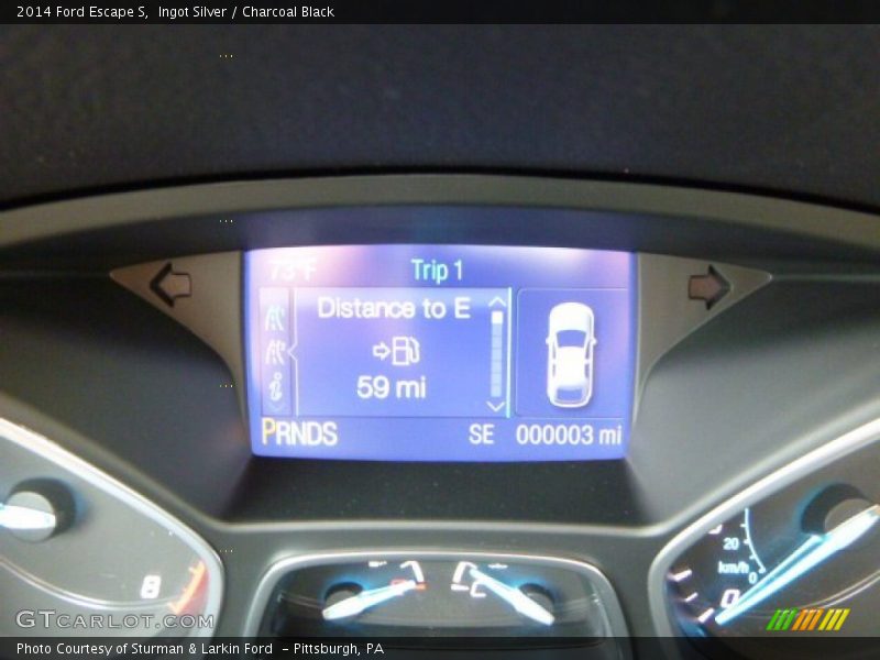 Ingot Silver / Charcoal Black 2014 Ford Escape S