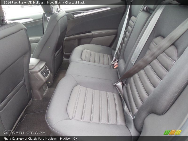 Ingot Silver / Charcoal Black 2014 Ford Fusion SE EcoBoost