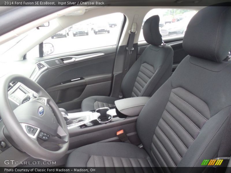 Ingot Silver / Charcoal Black 2014 Ford Fusion SE EcoBoost