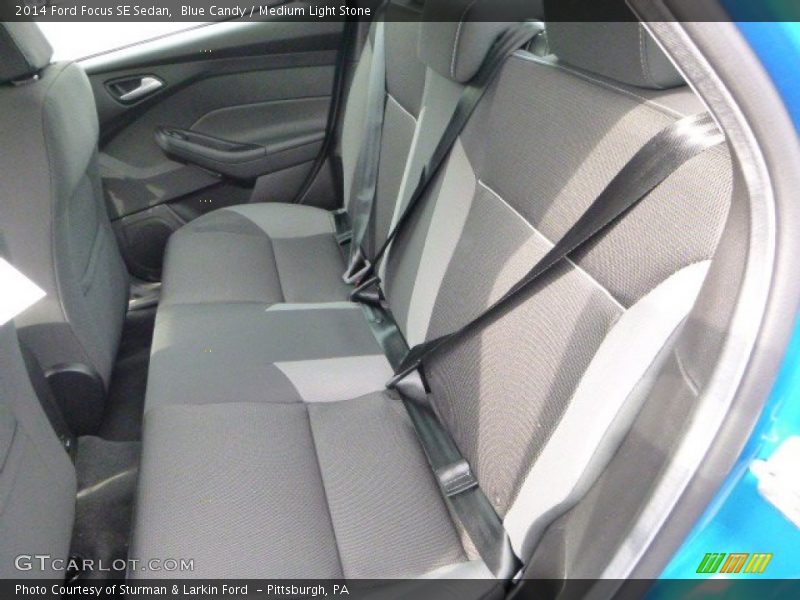Blue Candy / Medium Light Stone 2014 Ford Focus SE Sedan