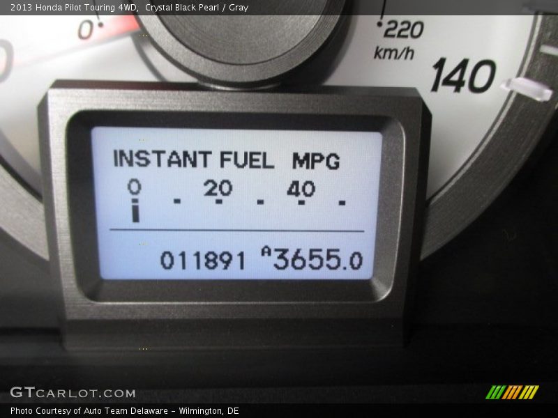 Crystal Black Pearl / Gray 2013 Honda Pilot Touring 4WD
