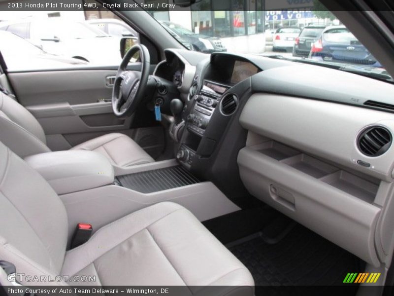 Crystal Black Pearl / Gray 2013 Honda Pilot Touring 4WD