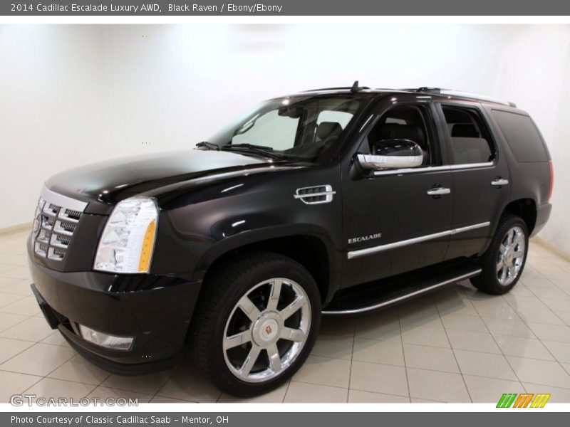 Black Raven / Ebony/Ebony 2014 Cadillac Escalade Luxury AWD