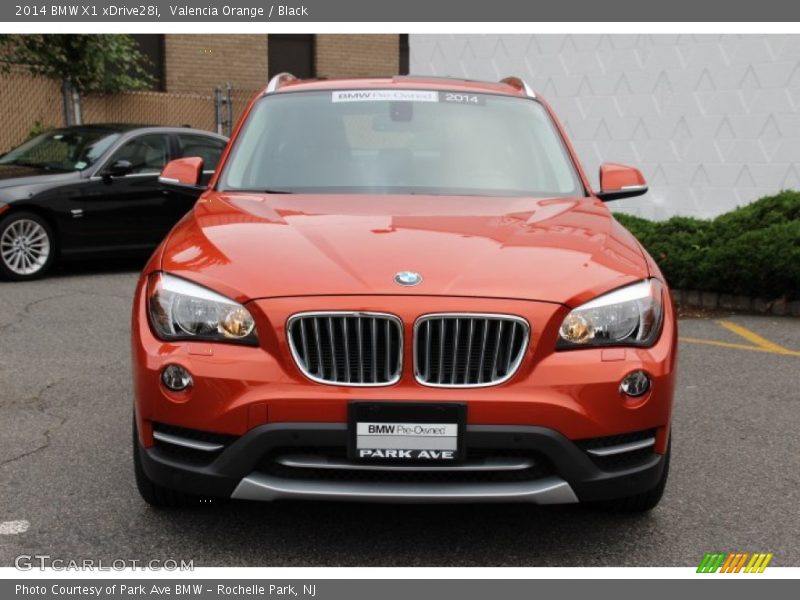 Valencia Orange / Black 2014 BMW X1 xDrive28i