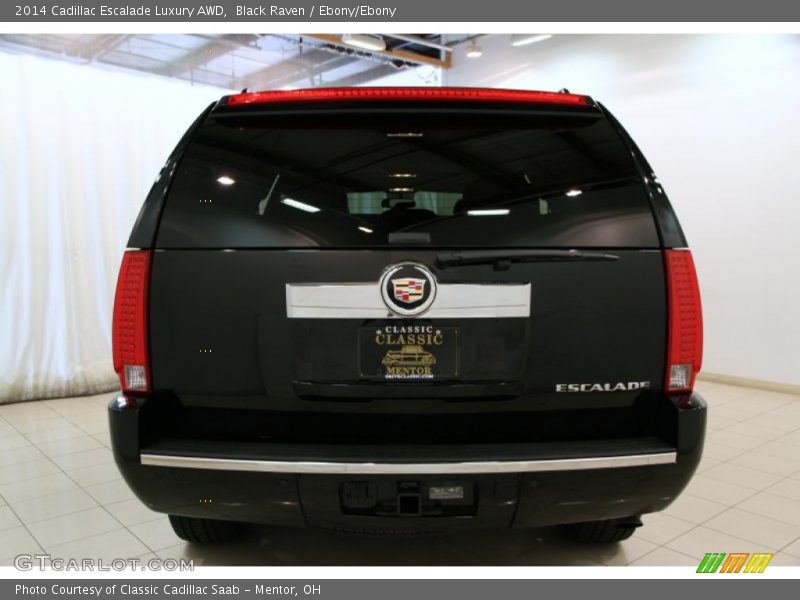 Black Raven / Ebony/Ebony 2014 Cadillac Escalade Luxury AWD