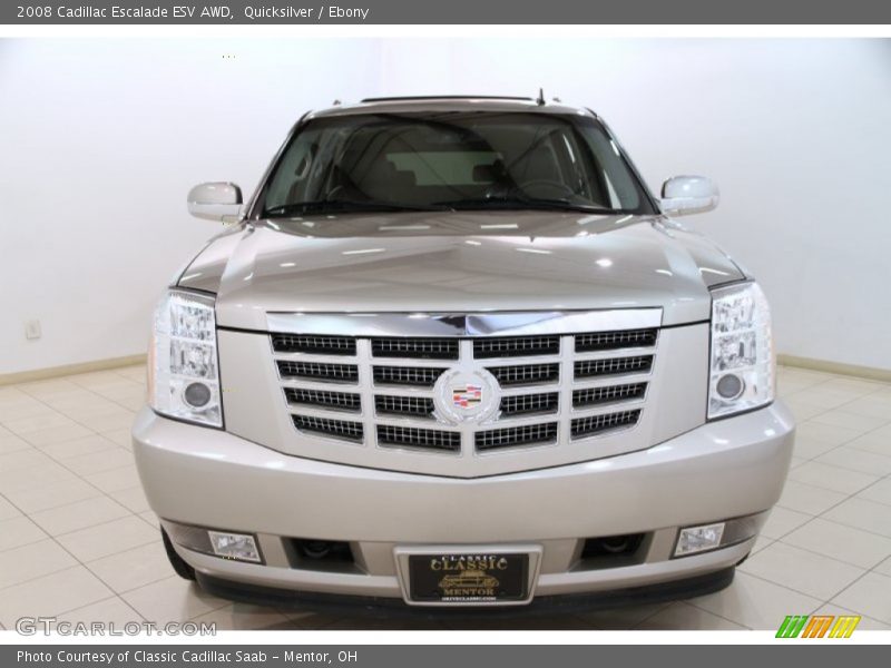 Quicksilver / Ebony 2008 Cadillac Escalade ESV AWD