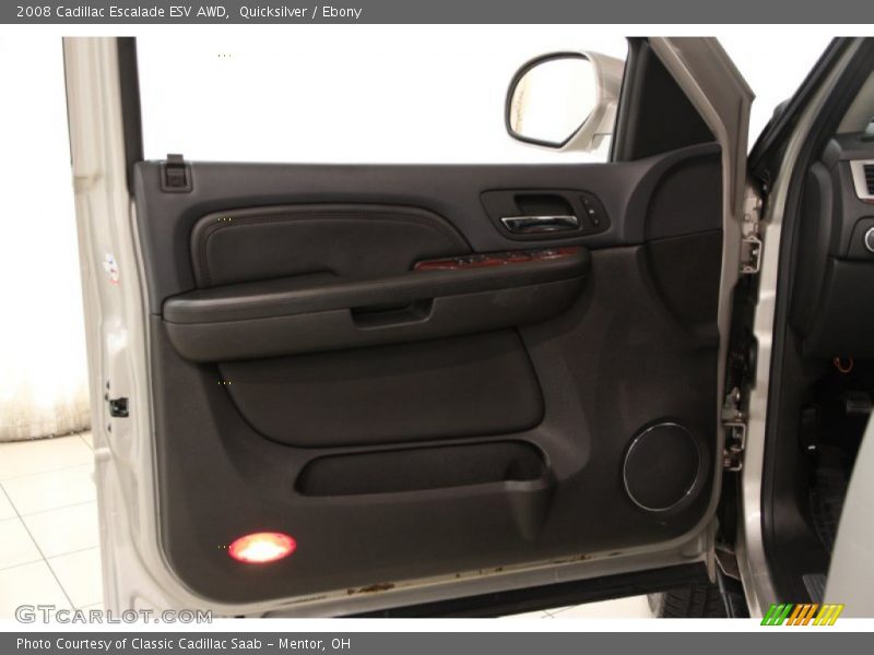Quicksilver / Ebony 2008 Cadillac Escalade ESV AWD