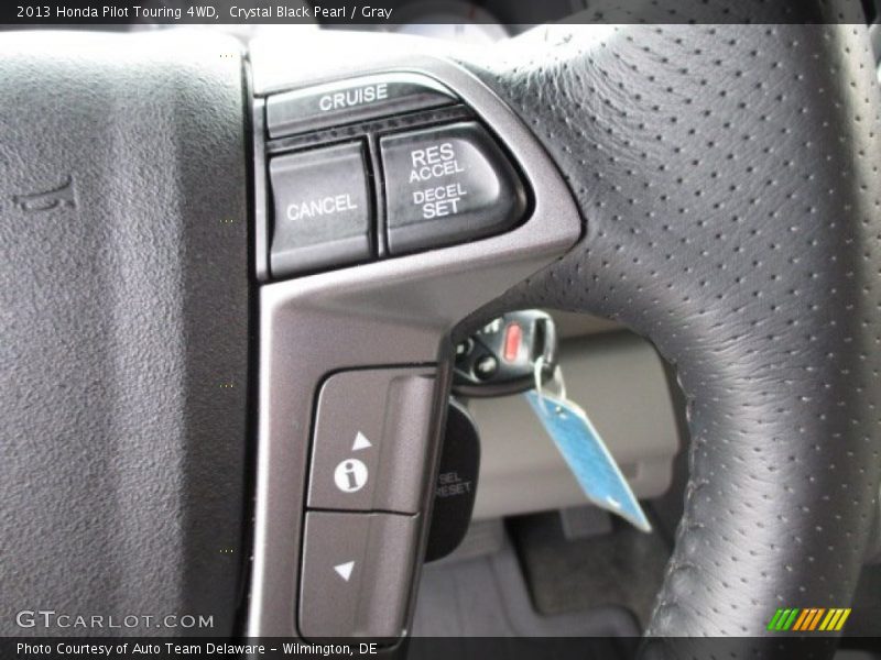 Crystal Black Pearl / Gray 2013 Honda Pilot Touring 4WD