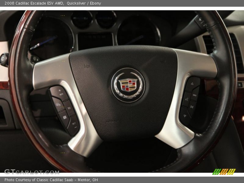Quicksilver / Ebony 2008 Cadillac Escalade ESV AWD