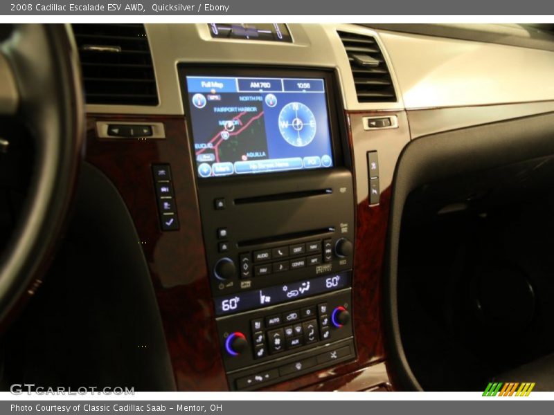 Quicksilver / Ebony 2008 Cadillac Escalade ESV AWD