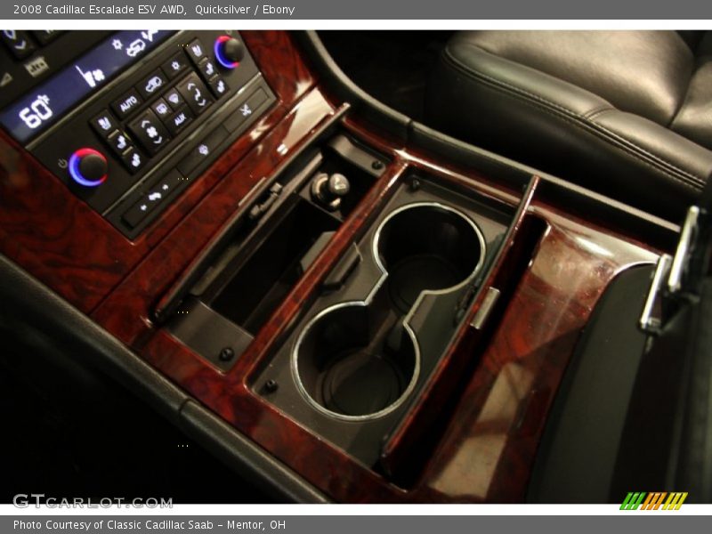 Quicksilver / Ebony 2008 Cadillac Escalade ESV AWD