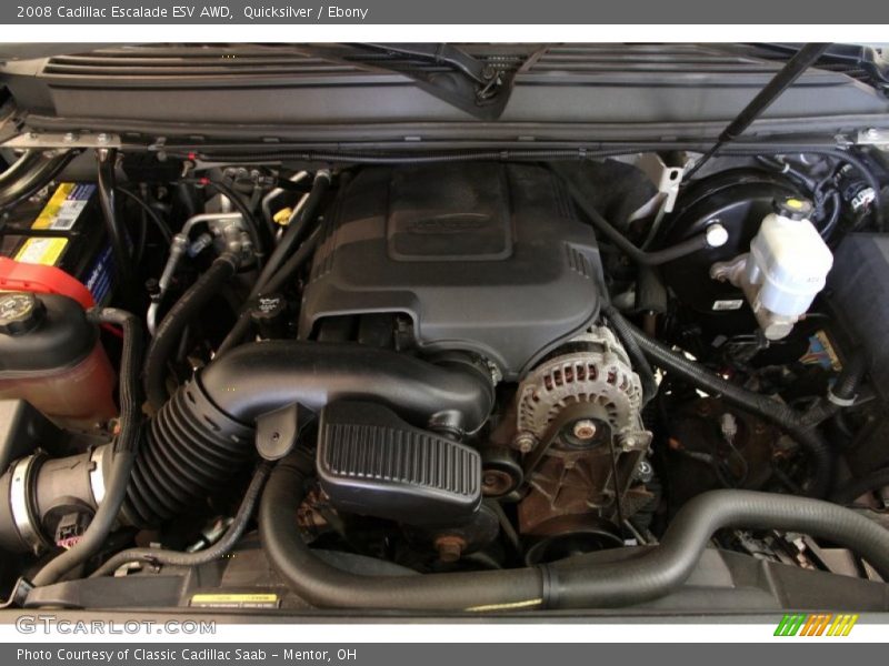 Quicksilver / Ebony 2008 Cadillac Escalade ESV AWD