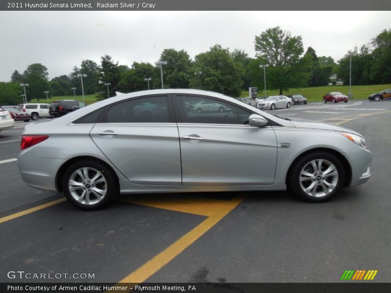 Radiant Silver / Gray 2011 Hyundai Sonata Limited