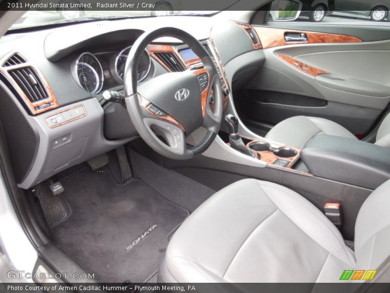 Radiant Silver / Gray 2011 Hyundai Sonata Limited