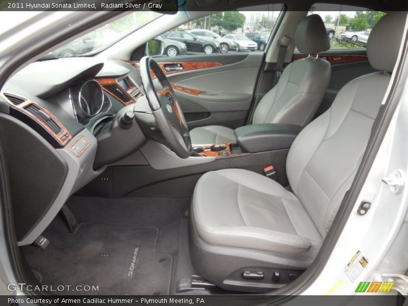 Radiant Silver / Gray 2011 Hyundai Sonata Limited