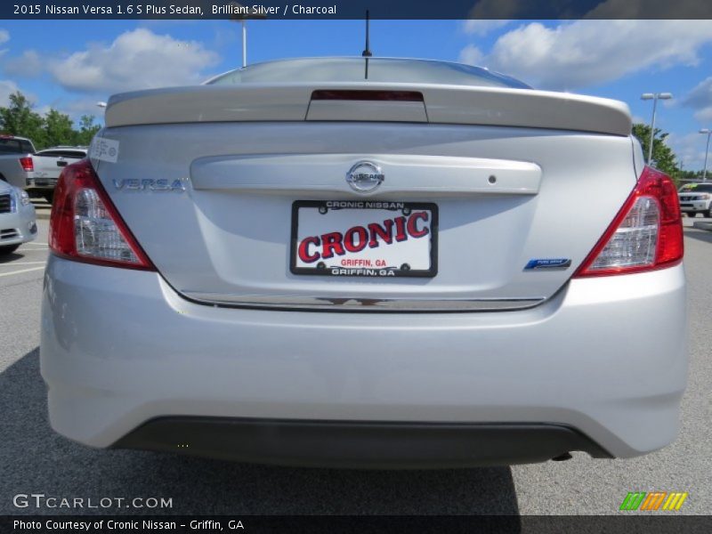 Brilliant Silver / Charcoal 2015 Nissan Versa 1.6 S Plus Sedan