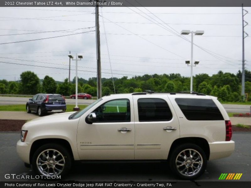 White Diamond Tricoat / Ebony 2012 Chevrolet Tahoe LTZ 4x4