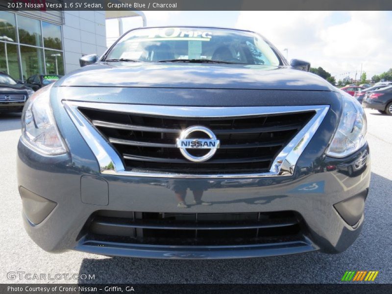 Graphite Blue / Charcoal 2015 Nissan Versa 1.6 SV Sedan