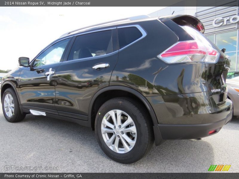 Midnight Jade / Charcoal 2014 Nissan Rogue SV