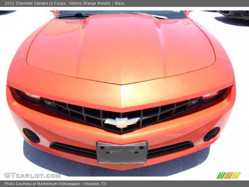 Inferno Orange Metallic / Black 2012 Chevrolet Camaro LS Coupe