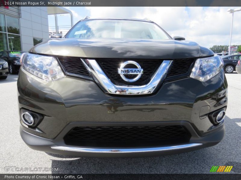 Midnight Jade / Charcoal 2014 Nissan Rogue SV
