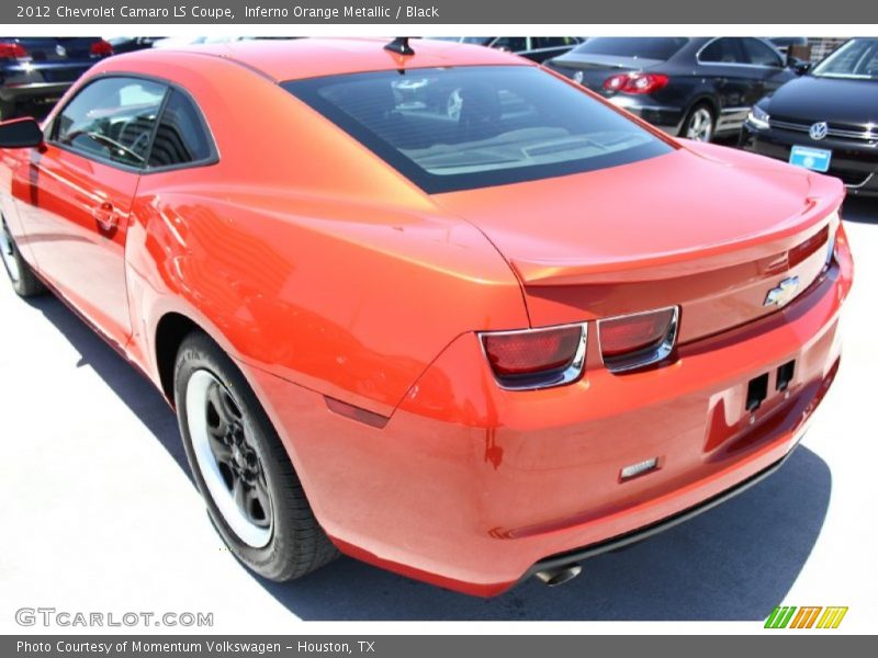 Inferno Orange Metallic / Black 2012 Chevrolet Camaro LS Coupe