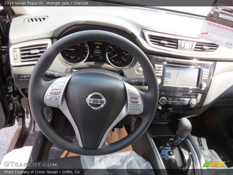 Midnight Jade / Charcoal 2014 Nissan Rogue SV