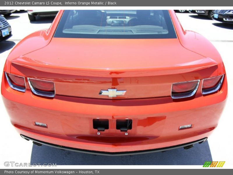 Inferno Orange Metallic / Black 2012 Chevrolet Camaro LS Coupe
