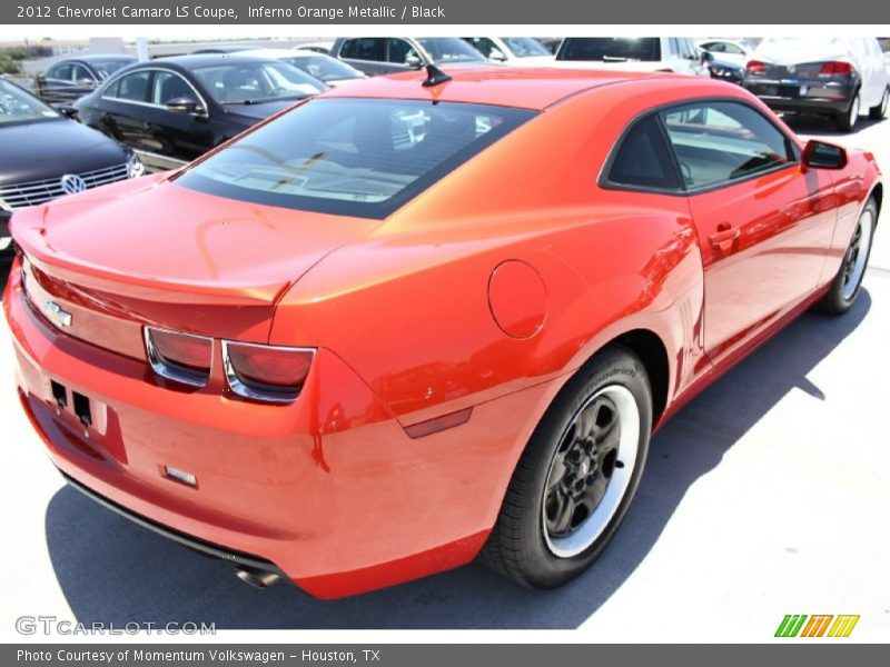 Inferno Orange Metallic / Black 2012 Chevrolet Camaro LS Coupe