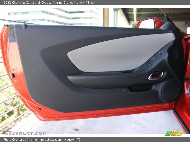 Inferno Orange Metallic / Black 2012 Chevrolet Camaro LS Coupe