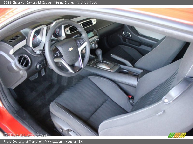 Inferno Orange Metallic / Black 2012 Chevrolet Camaro LS Coupe