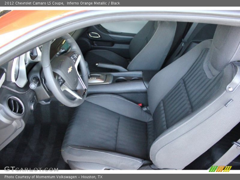 Inferno Orange Metallic / Black 2012 Chevrolet Camaro LS Coupe