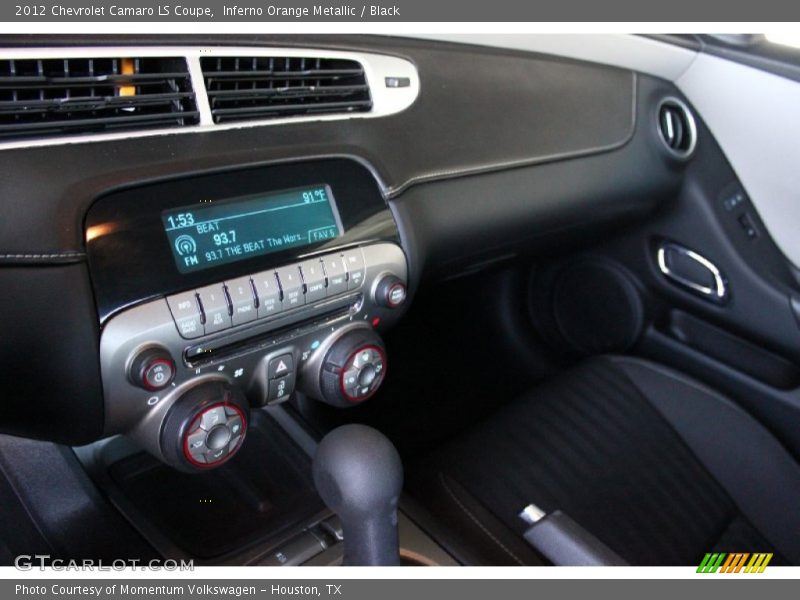 Inferno Orange Metallic / Black 2012 Chevrolet Camaro LS Coupe