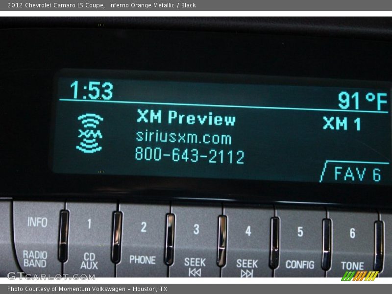 Inferno Orange Metallic / Black 2012 Chevrolet Camaro LS Coupe