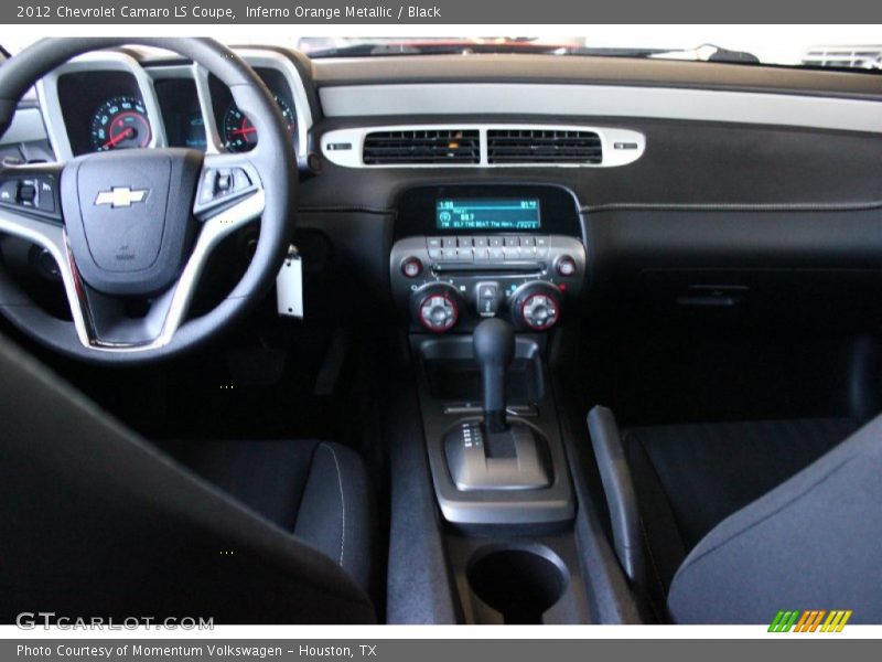 Inferno Orange Metallic / Black 2012 Chevrolet Camaro LS Coupe