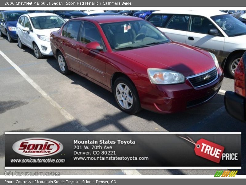 Sport Red Metallic / Cashmere Beige 2006 Chevrolet Malibu LT Sedan