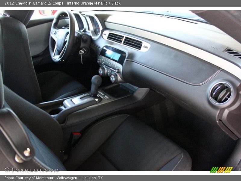Inferno Orange Metallic / Black 2012 Chevrolet Camaro LS Coupe