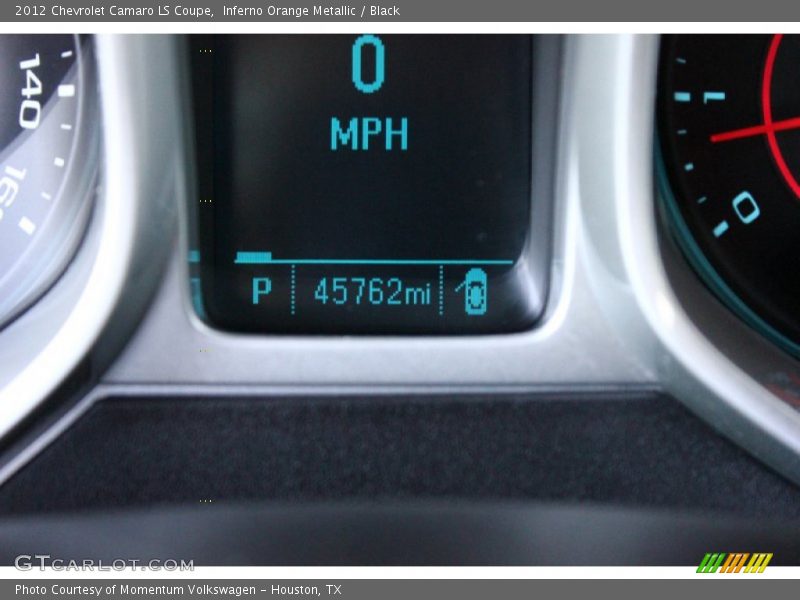 Inferno Orange Metallic / Black 2012 Chevrolet Camaro LS Coupe