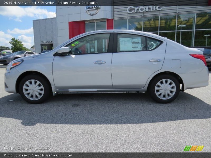 Brilliant Silver / Charcoal 2015 Nissan Versa 1.6 SV Sedan