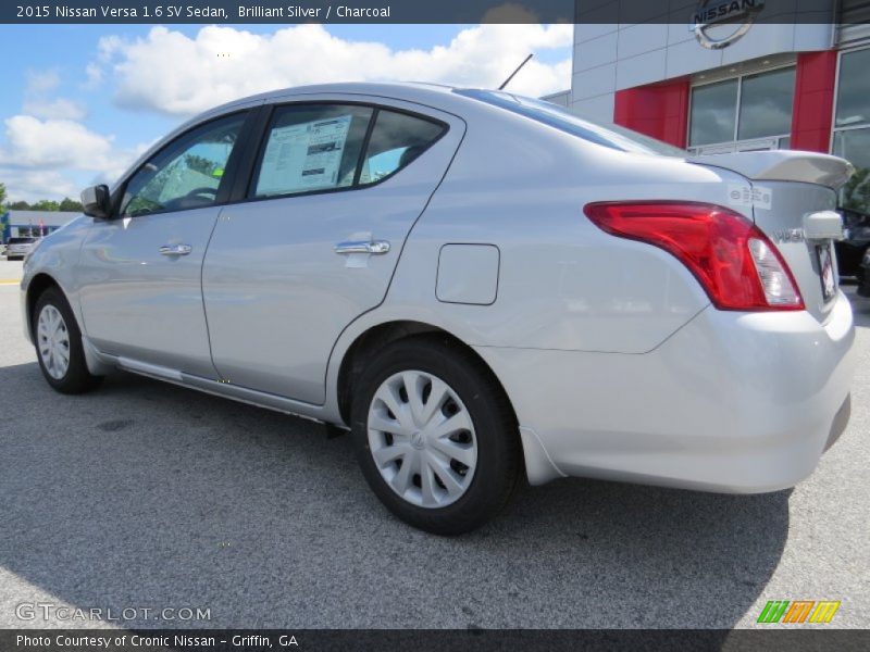 Brilliant Silver / Charcoal 2015 Nissan Versa 1.6 SV Sedan