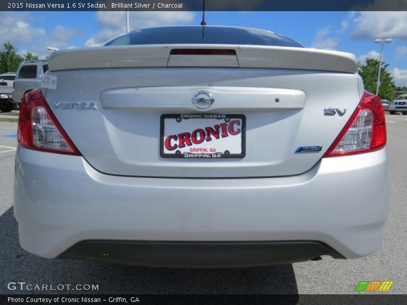 Brilliant Silver / Charcoal 2015 Nissan Versa 1.6 SV Sedan