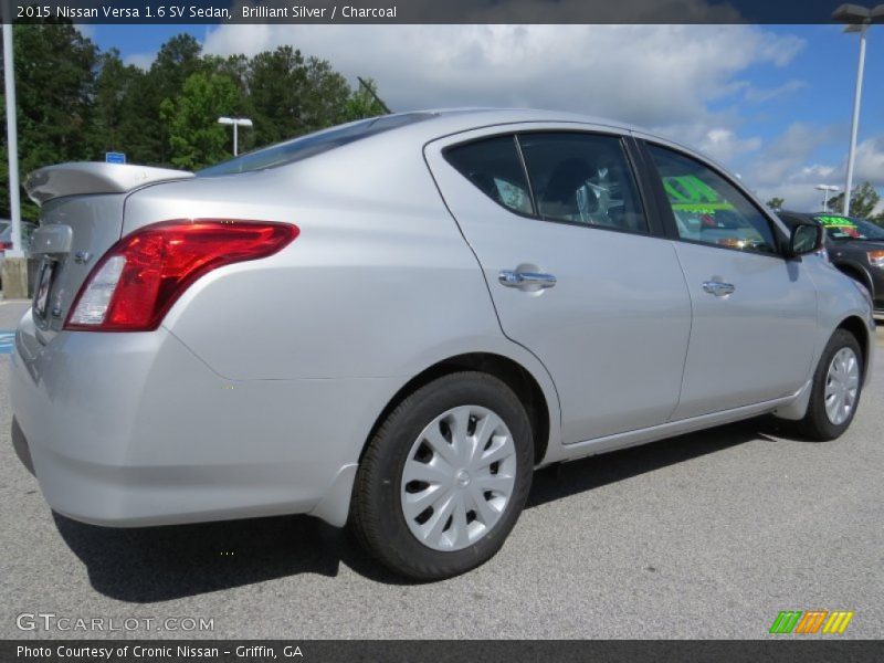 Brilliant Silver / Charcoal 2015 Nissan Versa 1.6 SV Sedan