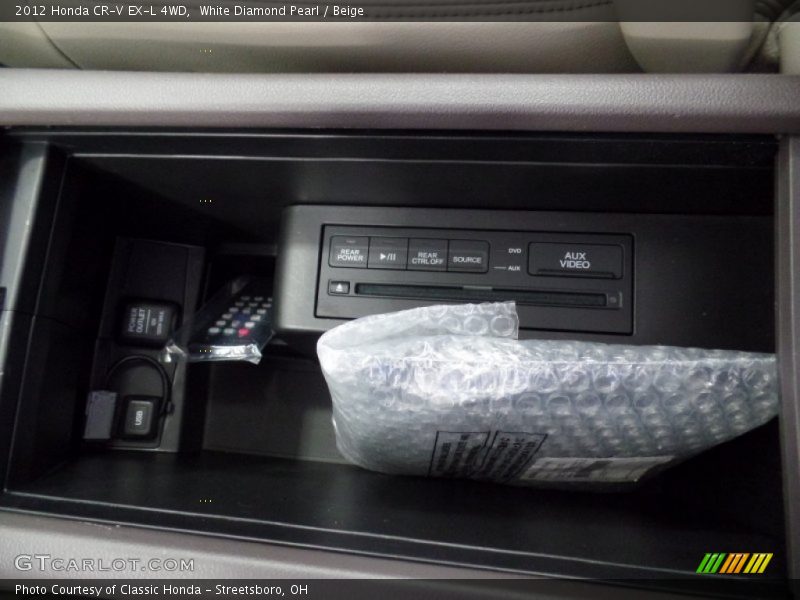 White Diamond Pearl / Beige 2012 Honda CR-V EX-L 4WD
