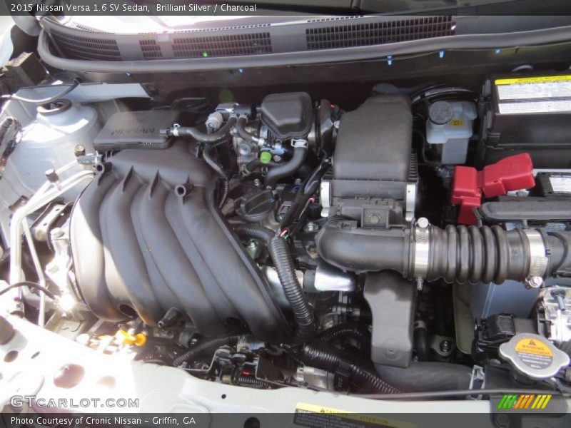 Brilliant Silver / Charcoal 2015 Nissan Versa 1.6 SV Sedan