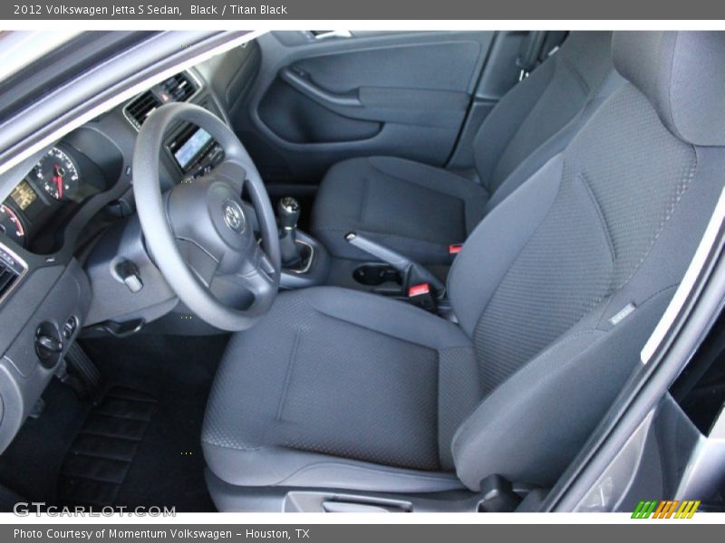 Black / Titan Black 2012 Volkswagen Jetta S Sedan