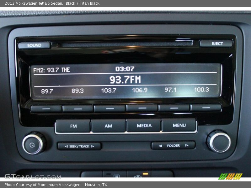 Black / Titan Black 2012 Volkswagen Jetta S Sedan
